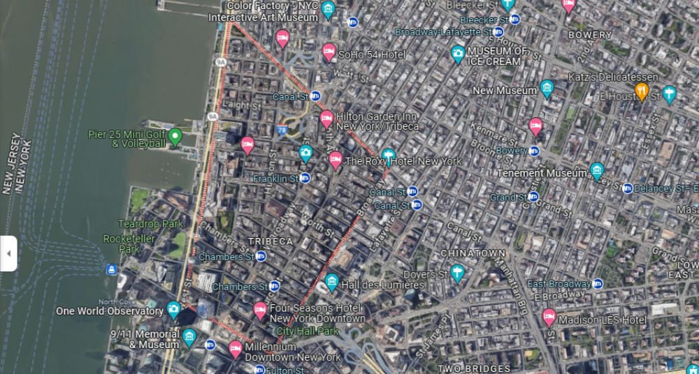 Tribeca Map